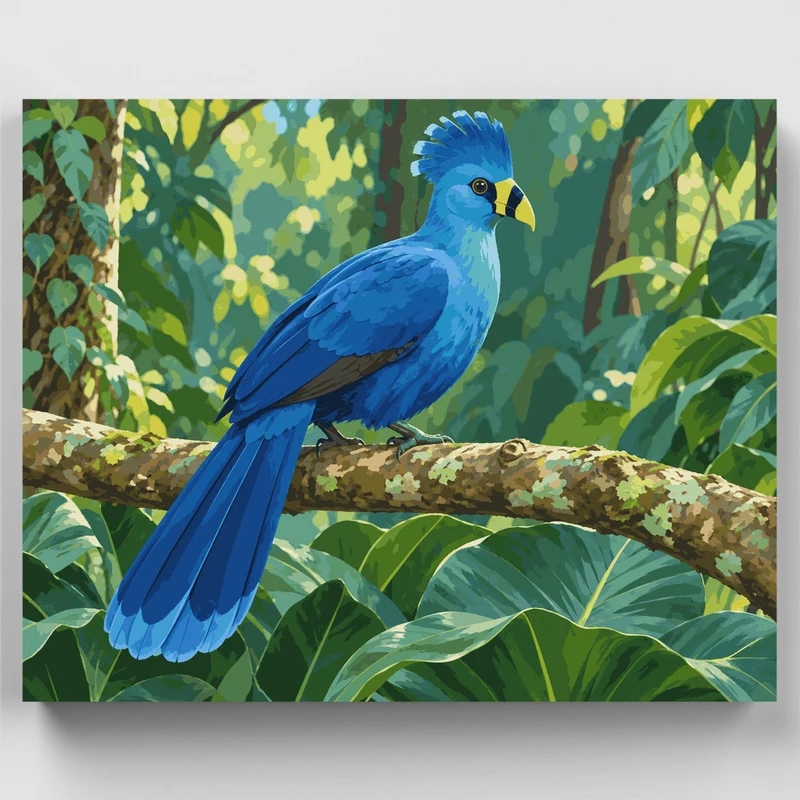 Great Blue Turaco - Paint by Numbers Kit